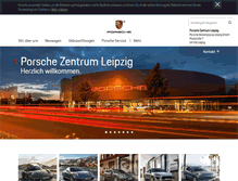 Tablet Screenshot of porsche-leipzig.de